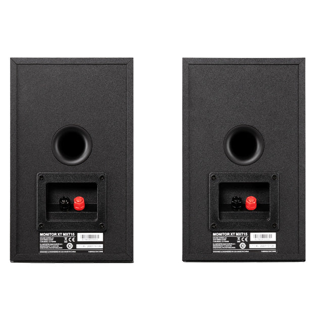 Polka Monitor XT15 High-Resolution Compact Bookshelf Speakers (Pair) - Black (Unboxed Deal)