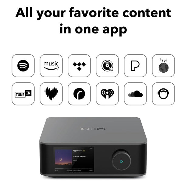 WiiM Amp Ultra Advanced Streaming Amplifier - Space Grey