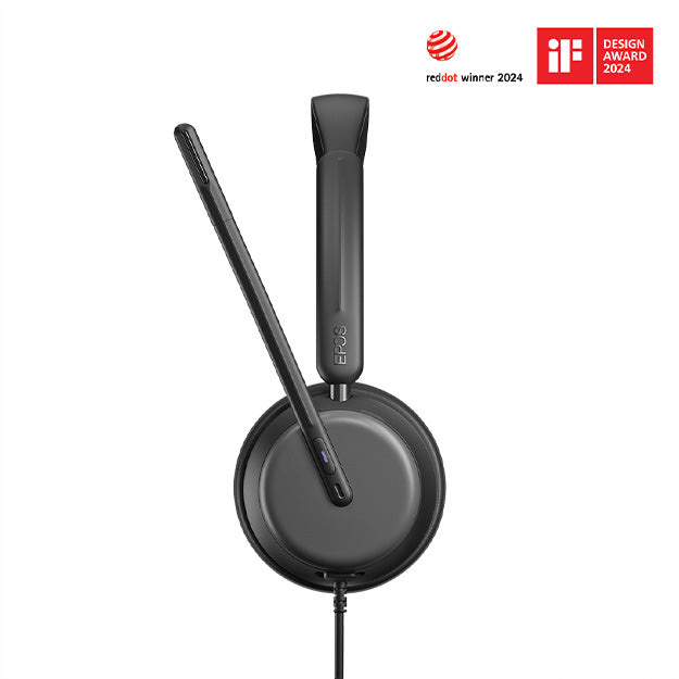 EPOS IMPACT 860T ANC Double-sided Wired On-Ear Headset - Black