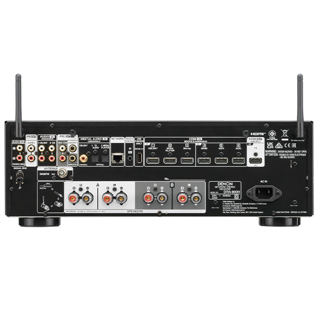 Denon DRA-900H 2.2 Channel 145W 8K AV Receiver With HEOS Built-In - Black