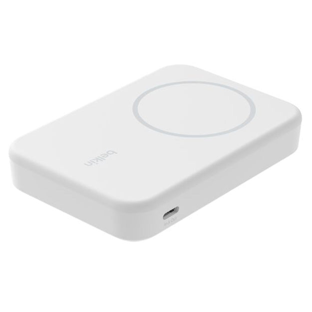 Belkin BoostCharge Pro 8 000mAh Magnetic Power Bank With Qi2 15W - White