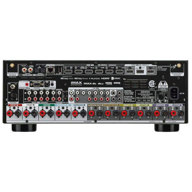 Denon AVR-X3900H 9.4-Channel Network AV Receiver - Black