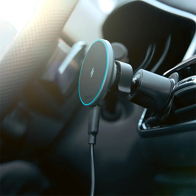 Adam Elements CQ1 Qi2 Magnetic Charging Car Mount - Black