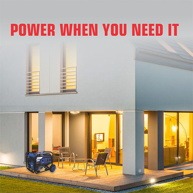 Gentech Power 9kVA Petrol Generator With Electric Start- Blue