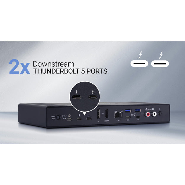 Sonnet Echo 20 SecureDock 9-Port Multi-Adapter Hub With HDMI And DisplayPort - Black