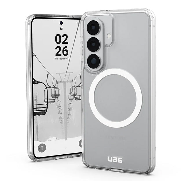 UAG Scout Clear Magnetic Case For Samsung Galaxy S26 - Ice & White