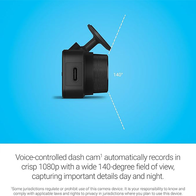 Garmin Mini 3 Ultracompact 1080p Dash Cam- Black