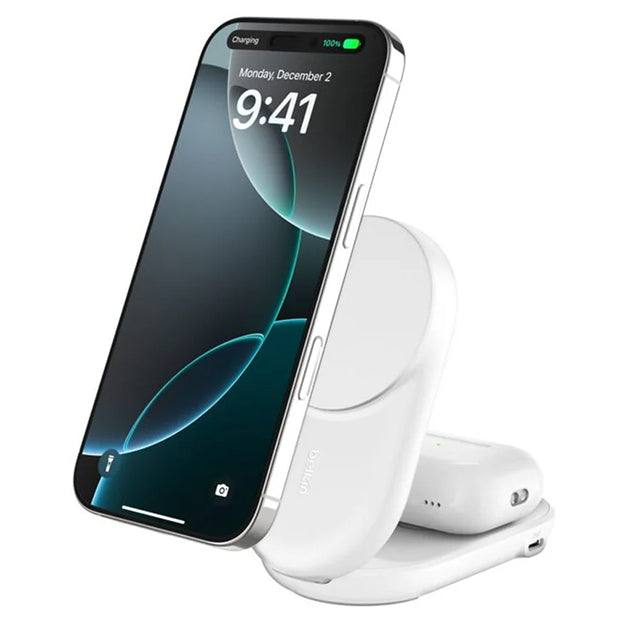 Belkin UltraCharge 25W 2-in-1 Qi2 Square Magnetic Wireless Charger