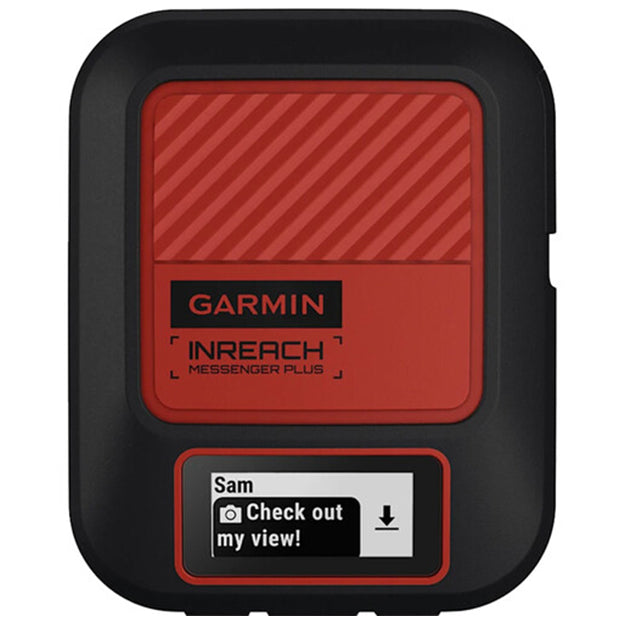 Garmin inReach Messenger Plus SOS Satellite Communicator With Photo & Voice Messaging - Black & Red