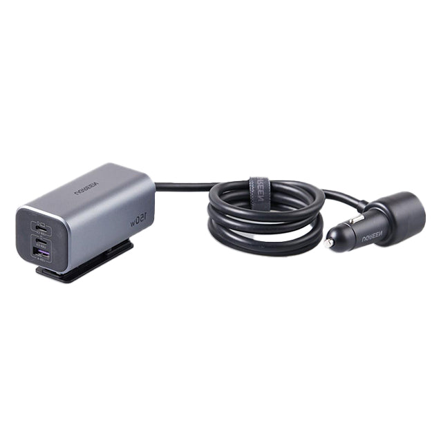 UGREEN GaN 4 Port Car Charger 150W – Grey