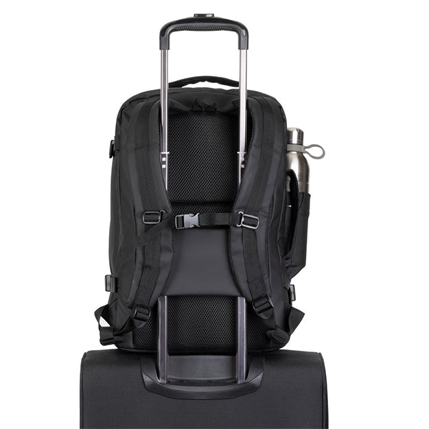 Rivacase 8465 Tegel Coated ECO Travel Business Backpack For Laptops Up To 17.3” - Black