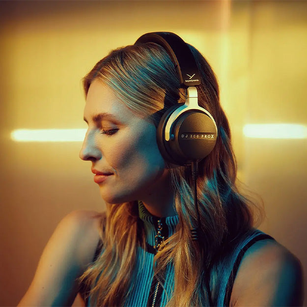 Beyerdynamic DJ 300 PRO X CLUB Professional 2-in-1 DJ On-Ear Wired Headphones - Black