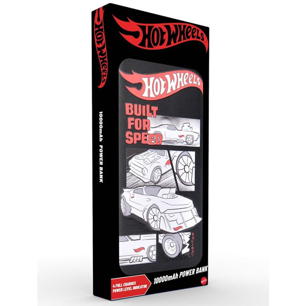 Mattel 10 000mAh PD Powerbank - Hot Wheels Range