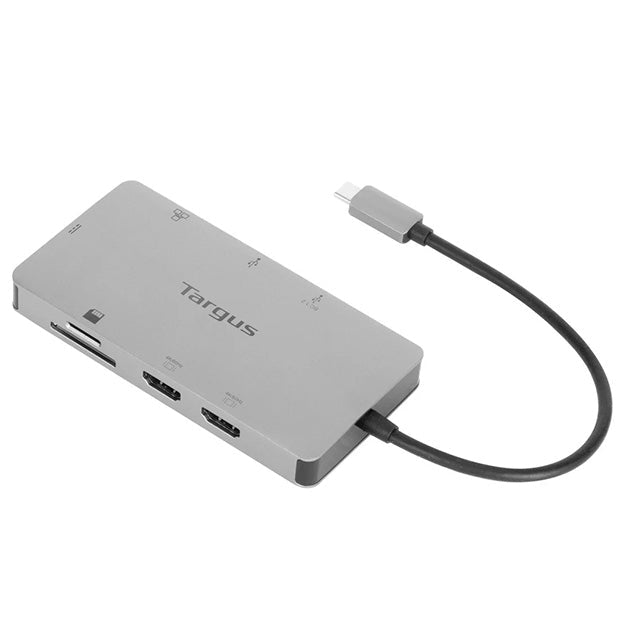 Targus USB-C Dual HDMI 4K Docking Station With 100W PD Pass-Thru - Grey