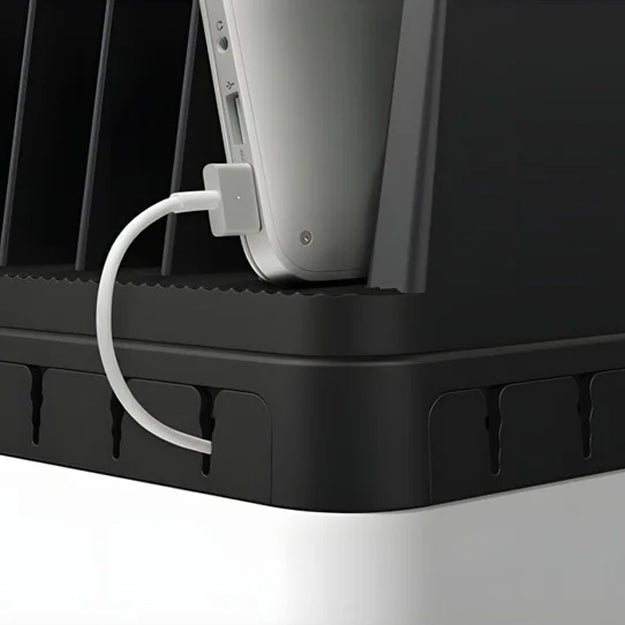 Belkin AC Classroom Charging Station With Fixed Dividers For Notebooks And Tablets - Black & Silver