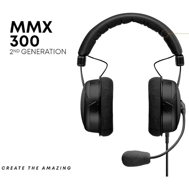 Beyerdynamic MMX 300 PRO Professional Gaming Over-Ear Headset - Black