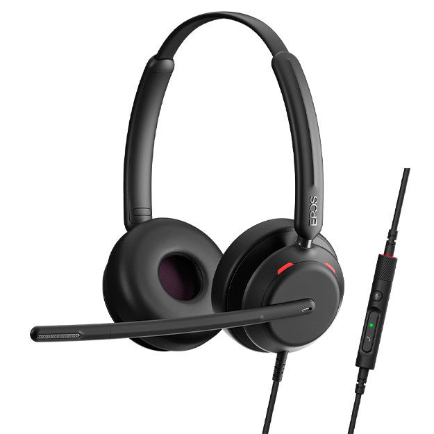EPOS IMPACT 760 Double Sided Wired On-Ear Headphones - Black