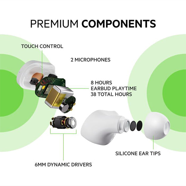 Belkin SoundForm Play True Wireless In-Ear Earbuds - White