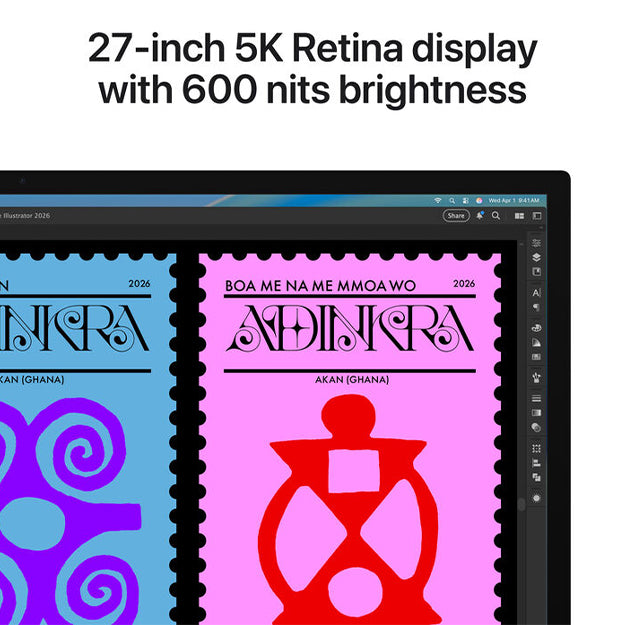 Apple 27" Studio Display (5K Retina Display & Thunderbolt 5 - 2026 Model) - Silver