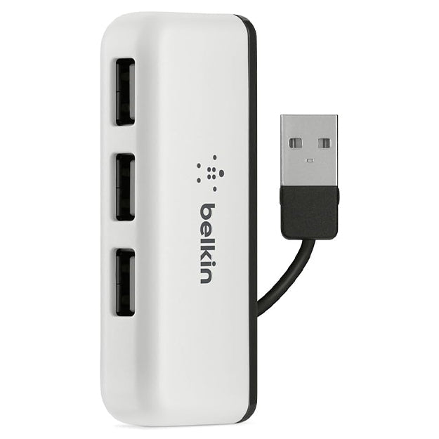 Belkin 4-Port USB 2.0 Travel Hub  - Black / White