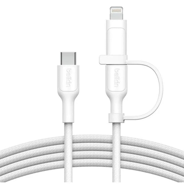 Belkin BoostCharge Pro 2-in-1 Type-C With Lightning Connector USB 1.5m Cable