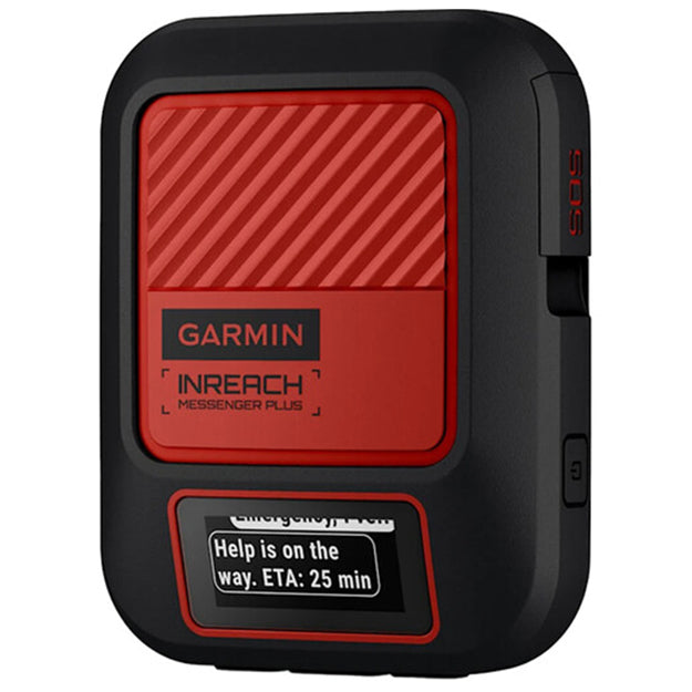 Garmin inReach Messenger Plus SOS Satellite Communicator With Photo & Voice Messaging - Black & Red