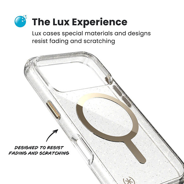 Speck Presidio Lux Glitter Case With MagSafe For iPhone 17 PRO MAX