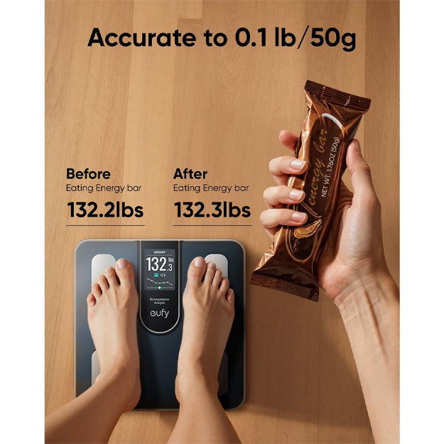 Eufy C20 Body Analysis Smart Scale (16 Key Body Metrics) - Black