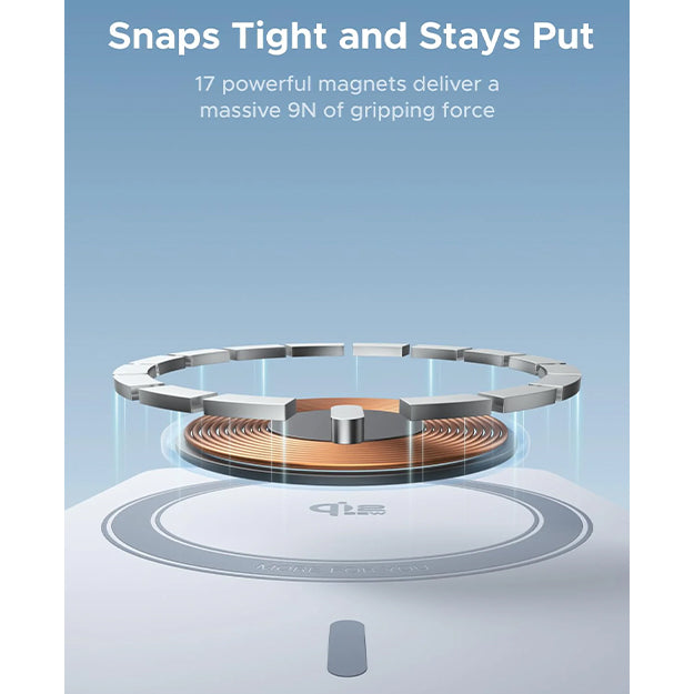 UGreen MagFlow Magnetic Wireless 10 000mAh Power Bank Qi2 25W With MagSafe - Blue