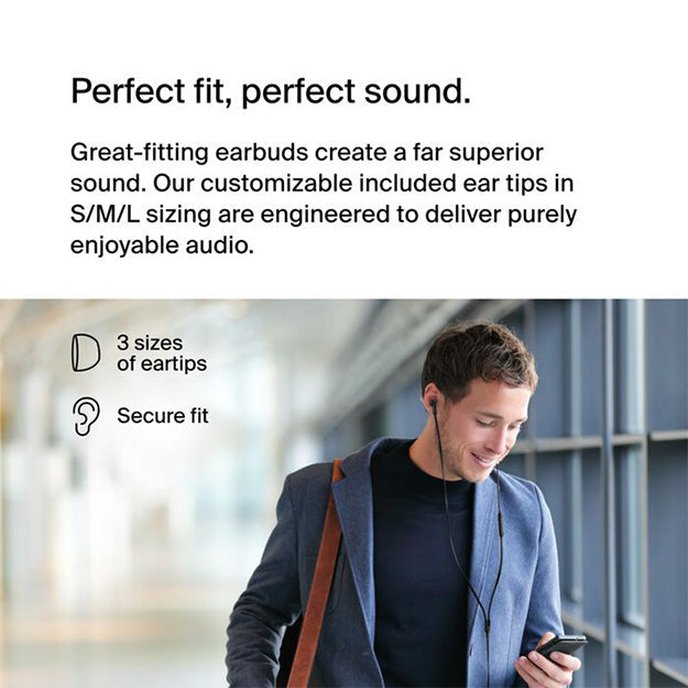 Belkin SoundForm Headphones Wired In-Ear Earphones With USB-C Connector