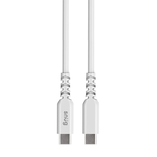 Snug USB-C To USB-C Charging And Data Transfer 1.2m Cable - White
