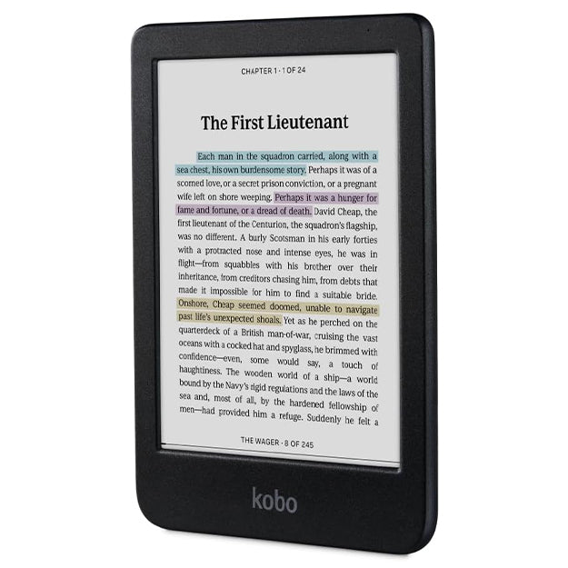 Kobo Clara Colour 6" eReader With Original Kobo Clara Sleep Cover Bundle - Black