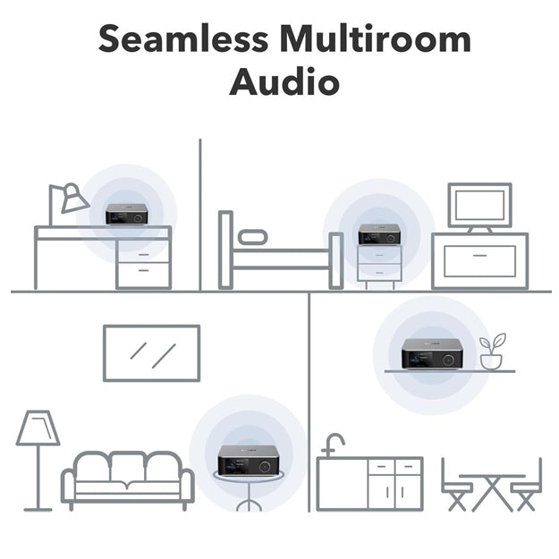 WiiM Ultra Music Streamer & WiiM Vibelink Amplifier Bundle - Grey
