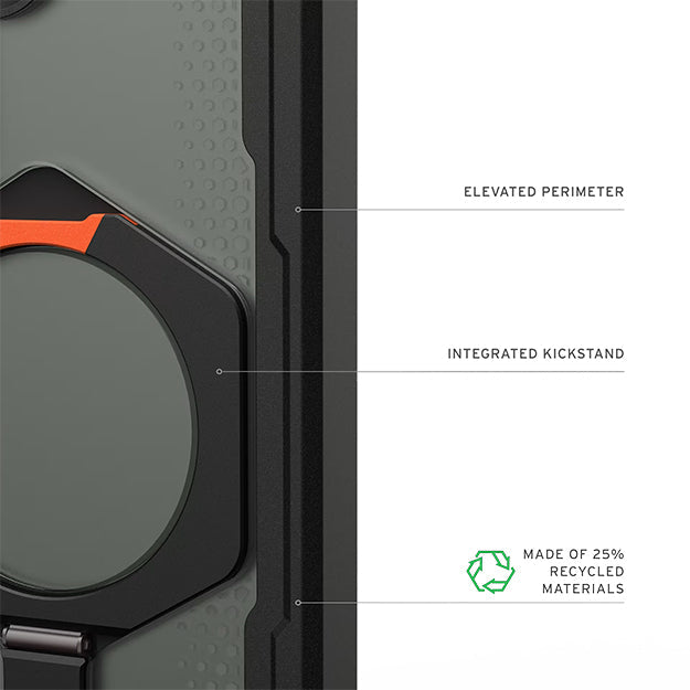 UAG Plasma XTE Rugged Case For Samsung Galaxy S26 - Black/Orange