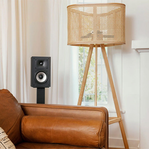 Polka Monitor XT15 High-Resolution Compact Bookshelf Speakers (Pair) - Black (Unboxed Deal)