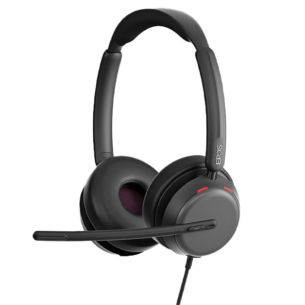 EPOS IMPACT 860T ANC Double-sided Wired On-Ear Headset - Black