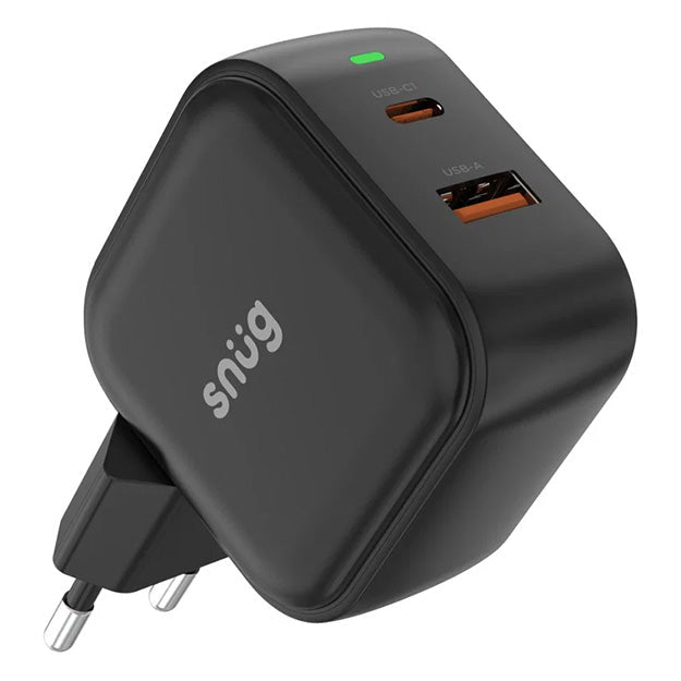 Snug 2 Port USB/Type-C Wall Charger 45W