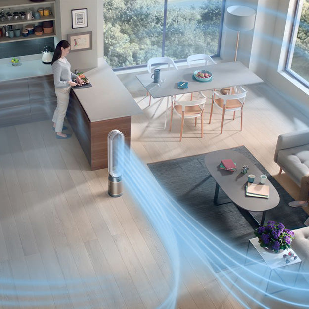 Dyson Purifier Cool Formaldehyde TP09 Purifying Fan - White/Gold