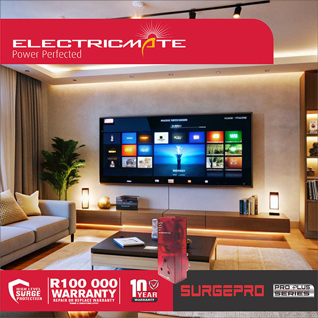 ElectricMate High Level TV Safe Protector Adapter - Red