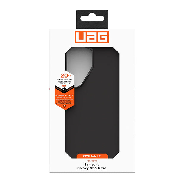 UAG Civilian LT Magnetic Case For Samsung Galaxy S26 ULTRA - Black