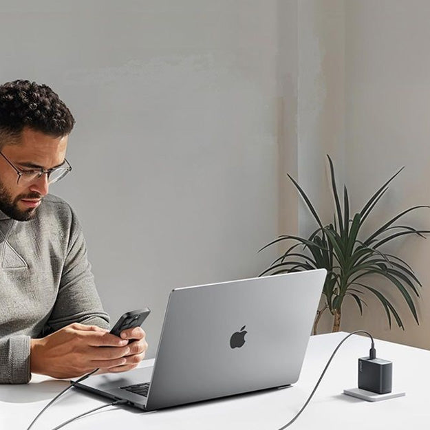 Anker 140W 2-in-1 Type-C To x2 Type-C Data Cable 1.2m - Black