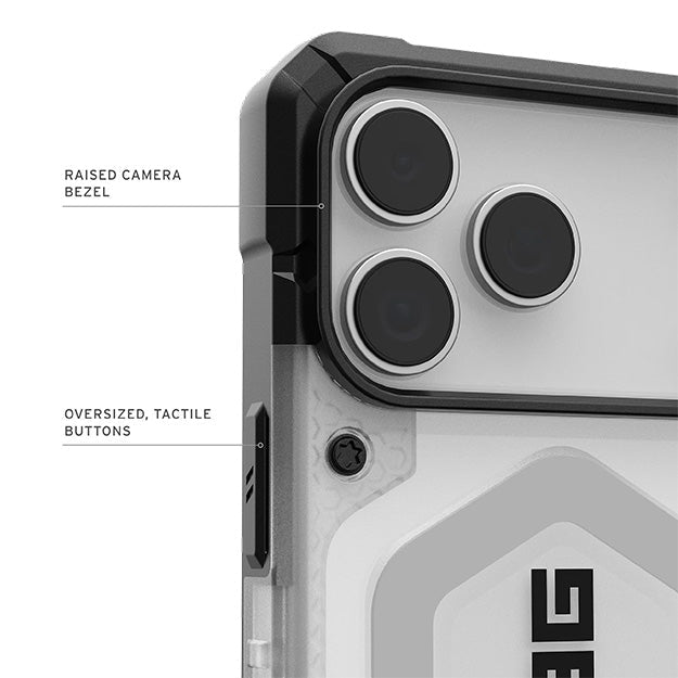 UAG Pathfinder Clear Magnetic For Apple iPhone 18 PRO MAX / 17 PRO MAX - Ice/Silver