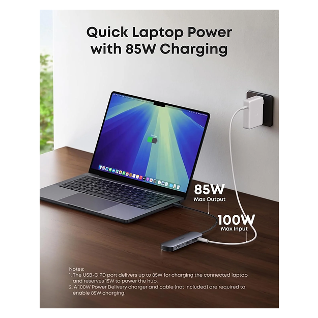 Anker Nano 5Gbps  USB-C Hub (7-in-1) - Grey