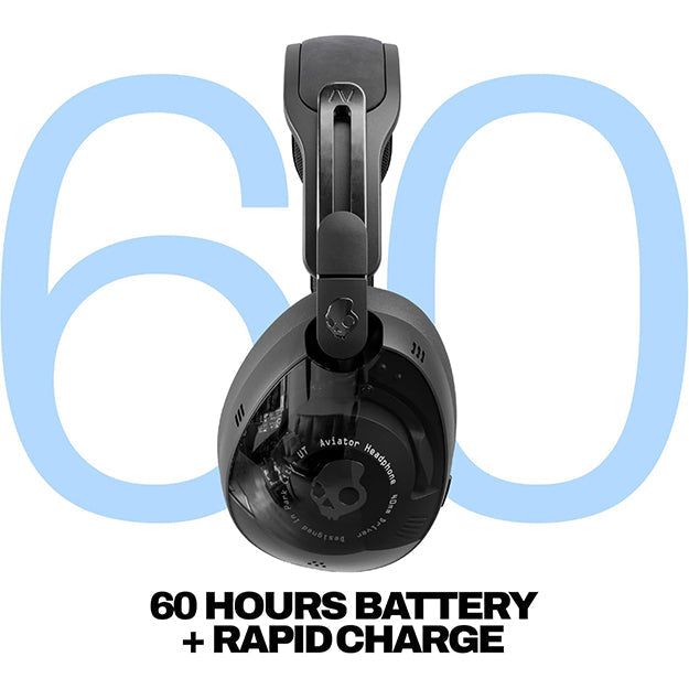 SkullCandy Aviator 900 ANC Wireless Over-Ear Bluetooth Headphones - Black