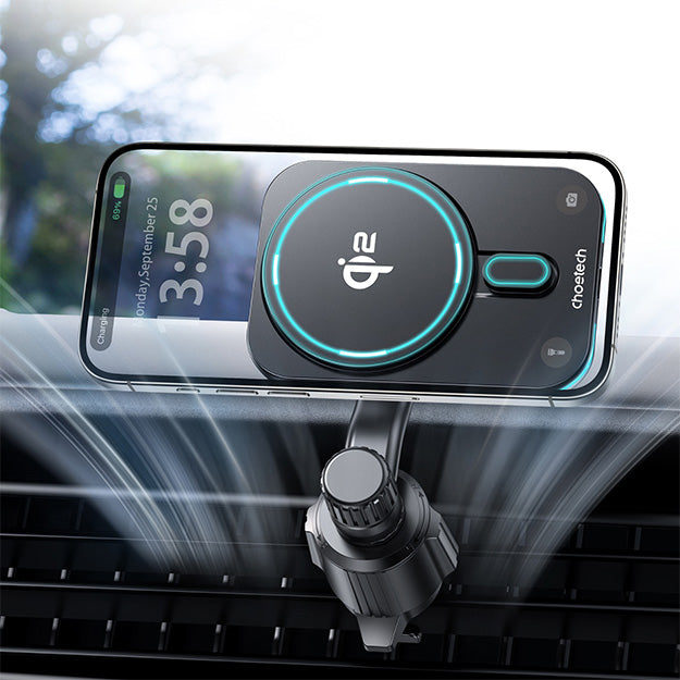 Choetech Magnetic Wireless Car Charger T231-F 15W – Black