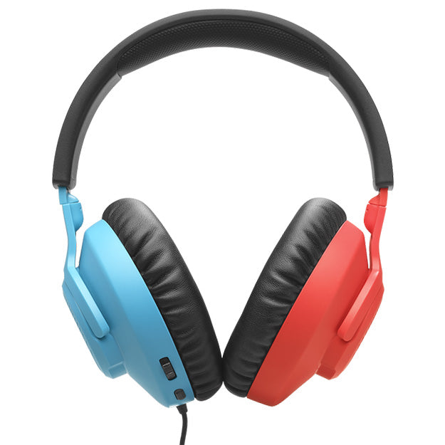 JBL Quantum 100N Wired Over-Ear Gaming Headset With Detachable Mic - Red/Blue