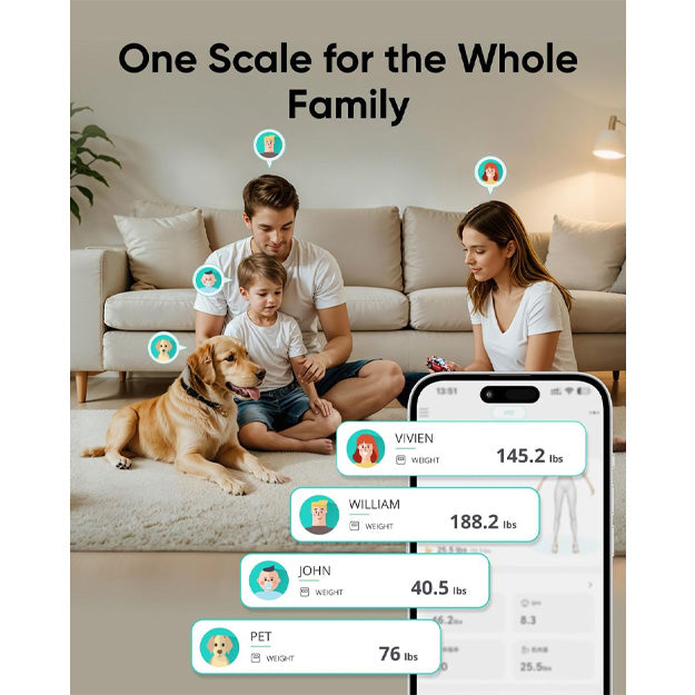 Eufy C20 Body Analysis Smart Scale (16 Key Body Metrics) - Black
