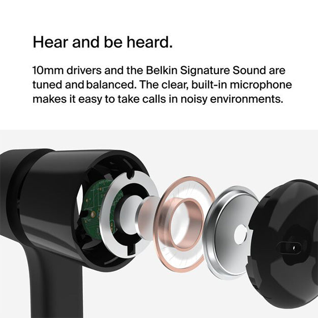 Belkin SoundForm Headphones Wired In-Ear Earphones With USB-C Connector