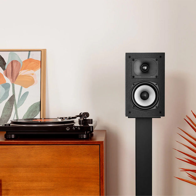 Polka Monitor XT15 High-Resolution Compact Bookshelf Speakers (Pair) - Black (Unboxed Deal)