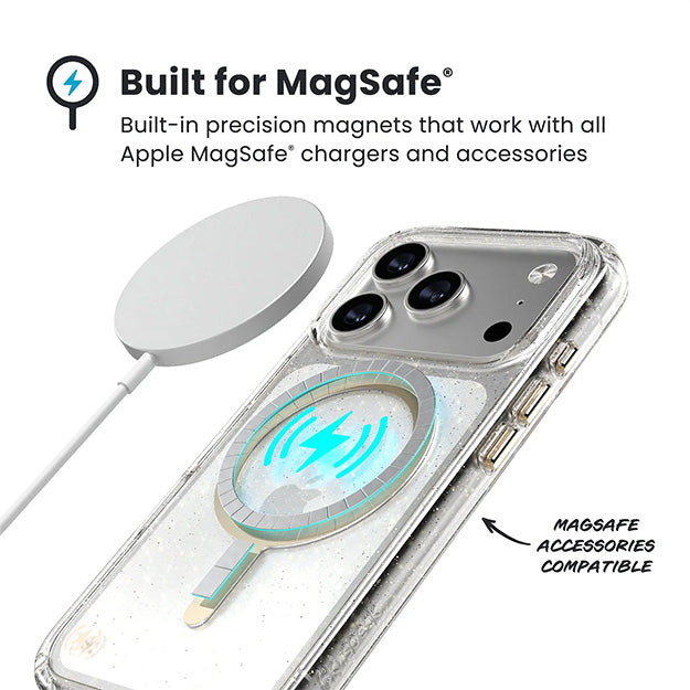 Speck Presidio Lux Glitter Case With MagSafe For iPhone 17 PRO